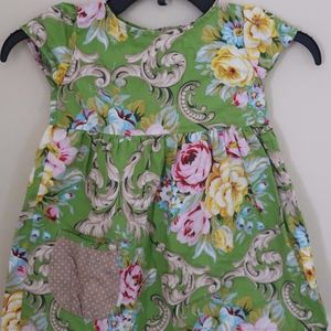 Persnickety floral open back top sz 4